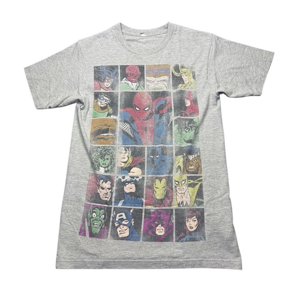 Vintage Marvel Universe Gray T Shirt Adult S Optima Tag Spider Man Y2K
